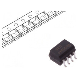 Optocuplor SMD cu 2 Ieșiri, Tranzistori, Tensiune Izolație 5,3kV, Tensiune Colector-Emetitor 80V, SO8 | Electronic-mag.ro | Componente Electronice