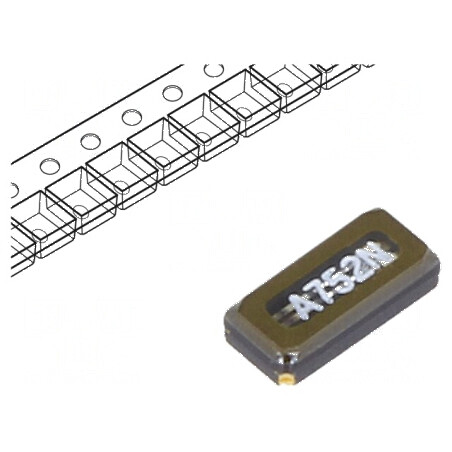 Rezonator de cuarț SMD 32,768kHz 12,5pF 3,2x1,5x0,8mm - Componentă electronică de precizie | Electronic-mag.ro | Componente Electronice