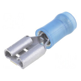 Terminal plat 6,3mm 0,8mm mamă pentru cablu 1,25÷2mm² crimpat | Electronic-mag.ro | Componente Electronice