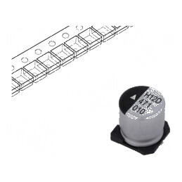 Condensator Electrolitic SMD 470uF 10V 10x10,5mm 2000h - Componentă Electronică de Înaltă Performanță | Electronic-mag.ro | Componente Electronice