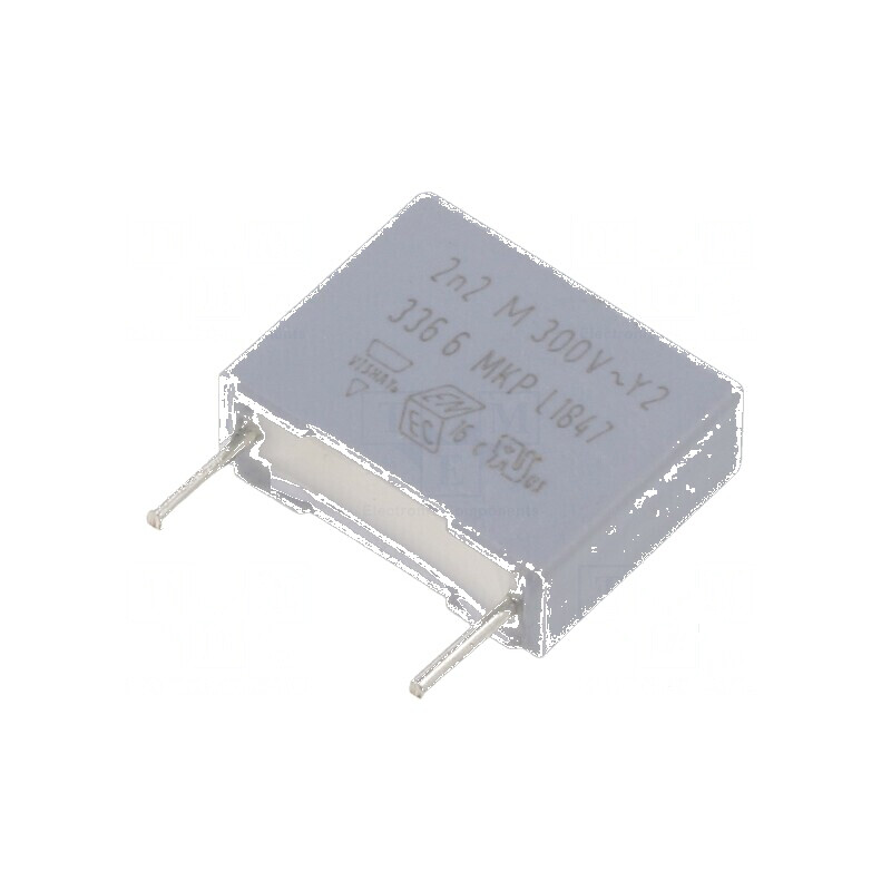 Condensator Polipropilenă Y2 2,2nF 4x10x12,5mm THT ±20% - Componentă Electronică de Înaltă Calitate | Electronic-mag.ro | Componente Electronice