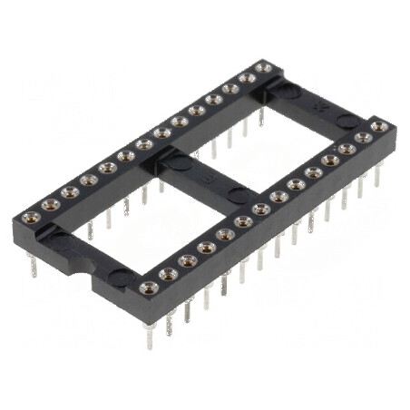 Soclu DIP28 pentru Circuite Integrate cu Raster de 2,54mm THT - Precizie Ridicată | Electronic-mag.ro | Componente Electronice