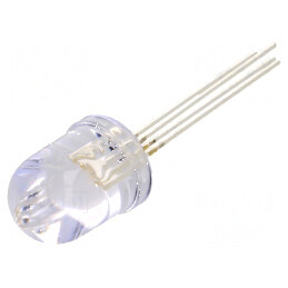 LED RGB 10mm 30° Convex cu Temperatura de Funcționare -30÷85°C, Nr. Term: 4 | Electronic-mag.ro | Componente Electronice
