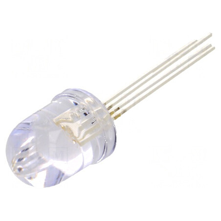 LED RGB 10mm 30° Convex cu Temperatura de Funcționare -30÷85°C, Nr. Term: 4 | Electronic-mag.ro | Componente Electronice