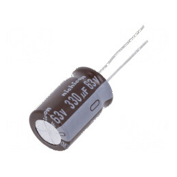 Condensator electrolitic low ESR THT 330uF 63VDC Ø12,5x20mm - Componentă electronică de înaltă performanță | Electronic-mag.ro | Componente Electronice