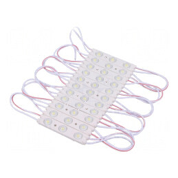 Lampa LED Albă 6500K 1,2W 120lm IP67 160° cu 3 Diodi - Interval Temperatura -25÷55°C 2835 | Electronic-mag.ro | Componente Electronice