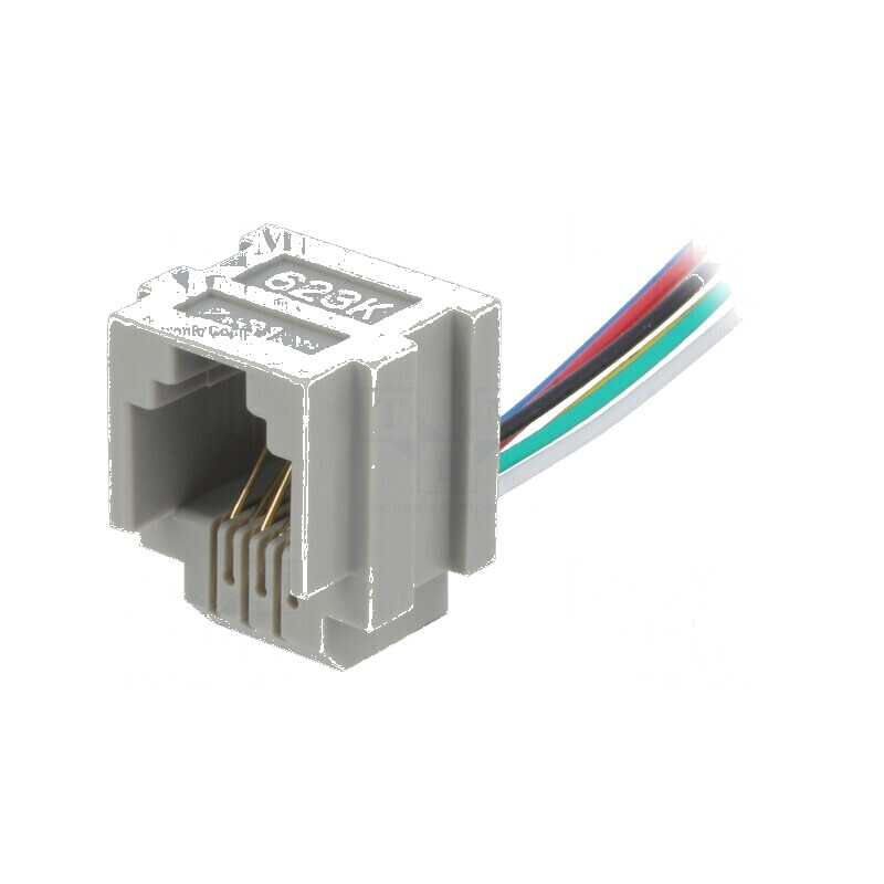 Conector RJ12 Soclu 150mm cu 6 PIN-uri și Blocare Panou - Cabluri Incluse | Electronic-mag.ro | Componente Electronice Conector RJ12 Soclu 150mm cu 6 PIN-uri și Blocare Panou - Cabluri Incluse | Electronic-mag.ro | Componente Electronice