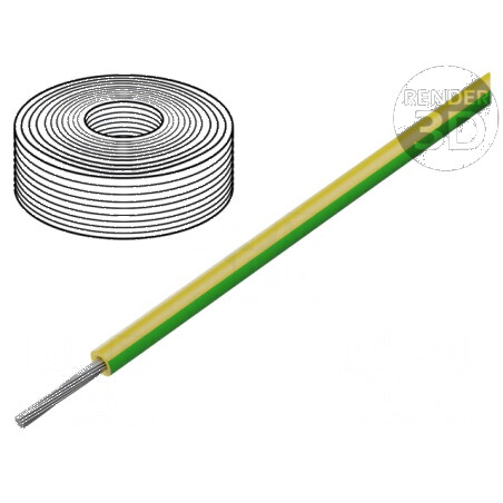 Cablu SiF 1x0,75mm² Litat Cu LSZH, Silicon Galben-Verde, 100m - Conductori Electrice de Înaltă Calitate | Electronic-mag.ro | Componente Electronice