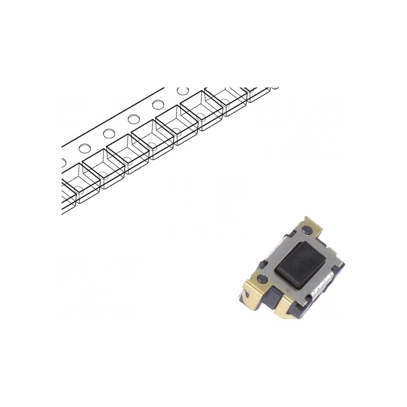 Microîntrerupător TACT SPST Poz. 2 - 0,05A/12VDC SMT 2,4N 3mm pentru aplicații electronice | Electronic-mag.ro | Componente Electronice Microîntrerupător TACT SPST Poz. 2 - 0,05A/12VDC SMT 2,4N 3mm pentru aplicații electronice | Electronic-mag.ro | Componente Electronice