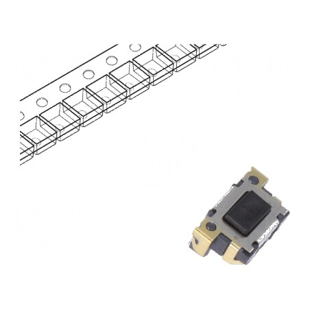 Microîntrerupător TACT SPST Poz. 2 - 0,05A/12VDC SMT 2,4N 3mm pentru aplicații electronice | Electronic-mag.ro | Componente Electronice