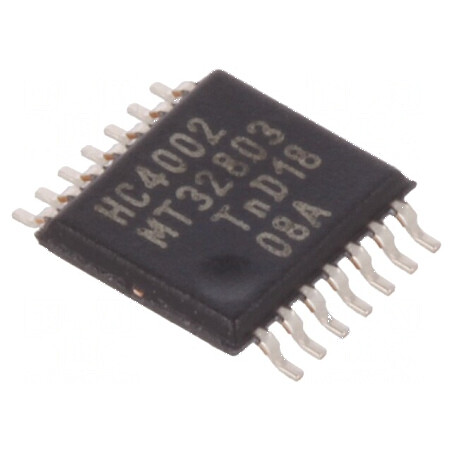 Circuit integrat digital NOR, 2 intrări, 2 ieșiri, CMOS, SMD TSSOP14, 2-6VDC, tub HC | Electronic-mag.ro | Componente Electronice