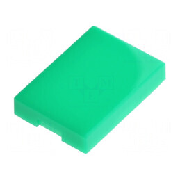 Capișon Verde UB 17x12x3mm pentru Protecție Conectori - Seria UB | Electronic-mag.ro | Componente Electronice