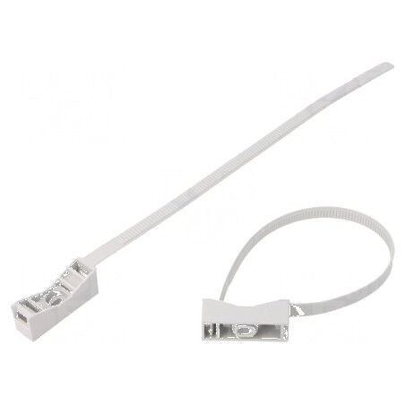 Clips tip curea din poliamidă pentru trese gri deschis - accesorii textile profesionale | Electronic-mag.ro | Componente Electronice