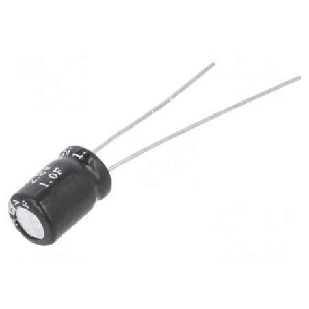Supercondensator THT 1F 2,8VDC ±20% Ø6,3x9,8mm cu rezistență internă de 400mΩ | Electronic-mag.ro | Componente Electronice
