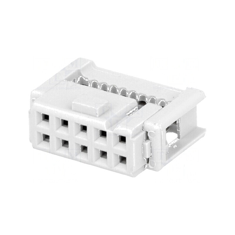 Conector IDC Mufă Mamă 10 PIN pentru Cablu-Bandă 1,27mm - Compatibilitate Excelentă | Electronic-mag.ro | Componente Electronice Conector IDC Mufă Mamă 10 PIN pentru Cablu-Bandă 1,27mm - Compatibilitate Excelentă | Electronic-mag.ro | Componente Electronice