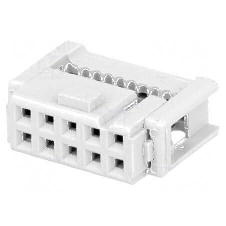 Conector IDC Mufă Mamă 10 PIN pentru Cablu-Bandă 1,27mm - Compatibilitate Excelentă | Electronic-mag.ro | Componente Electronice
