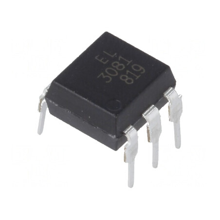 Optotriac 5kV pentru comutare în zero DIP6 - Model EL308X, Circuit de Control Electric | Electronic-mag.ro | Componente Electronice
