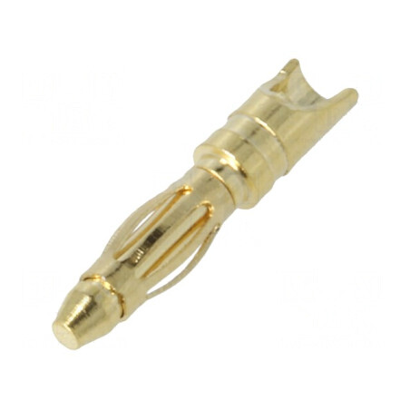 Conector banană 2mm 15A cu contacte din alamă aurită 18AWG | Electronic-mag.ro | Componente Electronice
