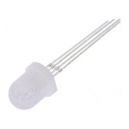 LED RGB 8mm 100-750mcd, 140° - Lumină Colorată pentru Proiecte Electrice, Nr. Term: 4 | Electronic-mag.ro | Componente Electronice