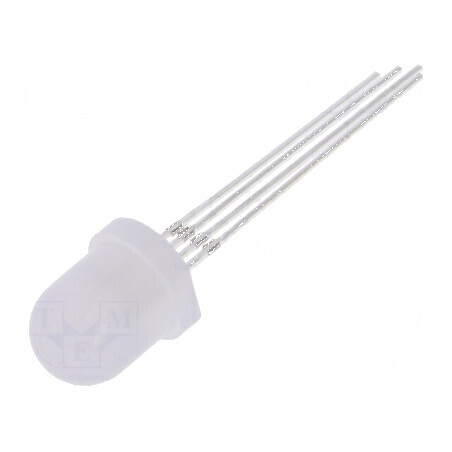 LED RGB 8mm 100-750mcd, 140° - Lumină Colorată pentru Proiecte Electrice, Nr. Term: 4 | Electronic-mag.ro | Componente Electronice