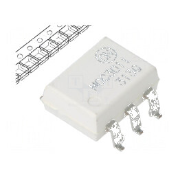 Optotriac MOC301XM 4,17kV cu Uieş de 250V, PDIP6, Viteză de Triggering 1kV/μs | Electronic-mag.ro | Componente Electronice