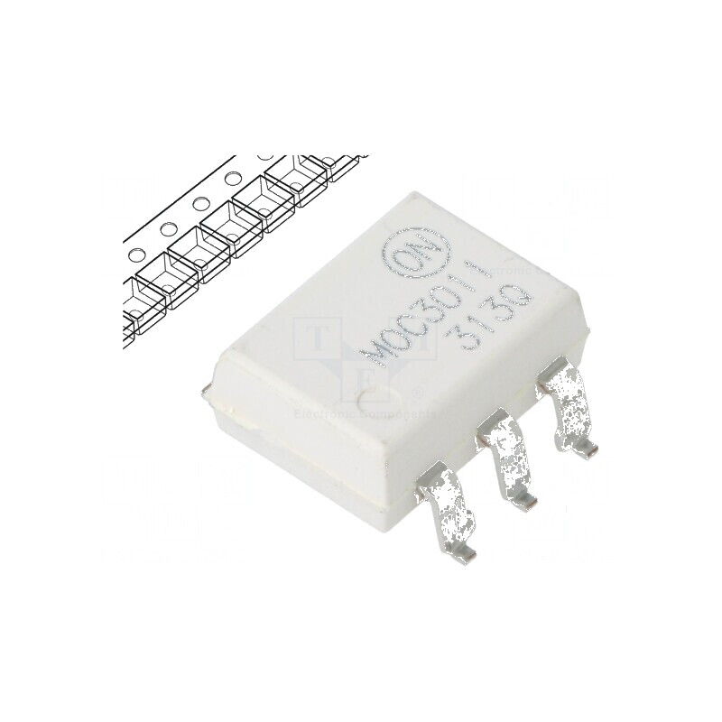 Optotriac MOC301XM 4,17kV cu Uieş de 250V, PDIP6, Viteză de Triggering 1kV/μs | Electronic-mag.ro | Componente Electronice Optotriac MOC301XM 4,17kV cu Uieş de 250V, PDIP6, Viteză de Triggering 1kV/μs | Electronic-mag.ro | Componente Electronice