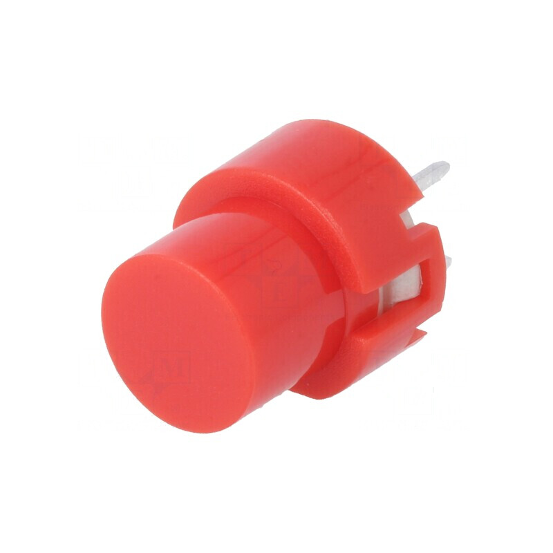 Comutator SPST-NO Poz: 2 cu Tastatură Roşie THT 1,3N - 0,01A/35VDC | Electronic-mag.ro | Componente Electronice