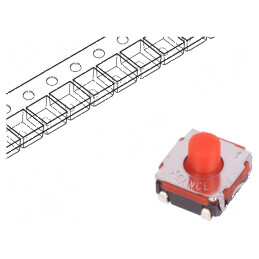 Microîntrerupător TACT SPST-NO 0,05A/32VDC SMT 2N KSC - Comutator Compact pentru Circuit Electronic | Electronic-mag.ro | Componente Electronice