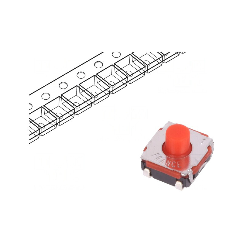 Microîntrerupător TACT SPST-NO 0,05A/32VDC SMT 2N KSC - Comutator Compact pentru Circuit Electronic | Electronic-mag.ro | Componente Electronice Microîntrerupător TACT SPST-NO 0,05A/32VDC SMT 2N KSC - Comutator Compact pentru Circuit Electronic | Electronic-mag.ro | Componente Electronice
