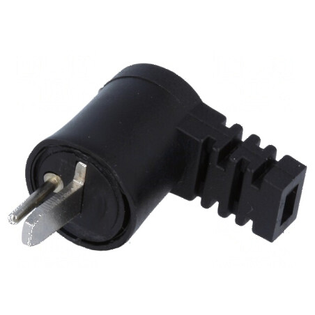 Conector pentru difuzoare, mufă tată din plastic, unghi 90° - soluție ideală pentru conectare eficientă | Electronic-mag.ro | Componente Electronice