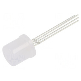 LED RGB 10mm 68-100mcd, 150-220mcd, 330-500mcd, unghi de 180°, Nr. term: 4 | Electronic-mag.ro | Componente Electronice