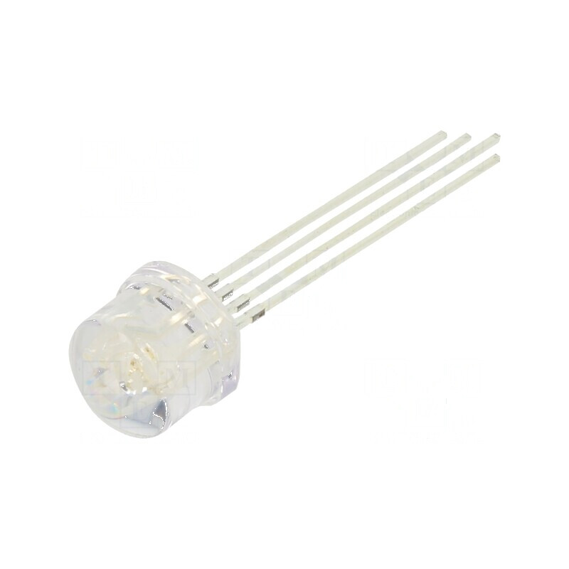 LED RGB 8mm 100° Convex - Interval Temperatură: -30° până la 85°C, Nr. Term: 4 | Electronic-mag.ro | Componente Electronice