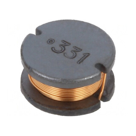Inductor SMD 330uH 520mA ±10% Q12 Ø9,8mm H5,8mm 1,15Ω - Componentă electronică de înaltă performanță | Electronic-mag.ro | Componente Electronice