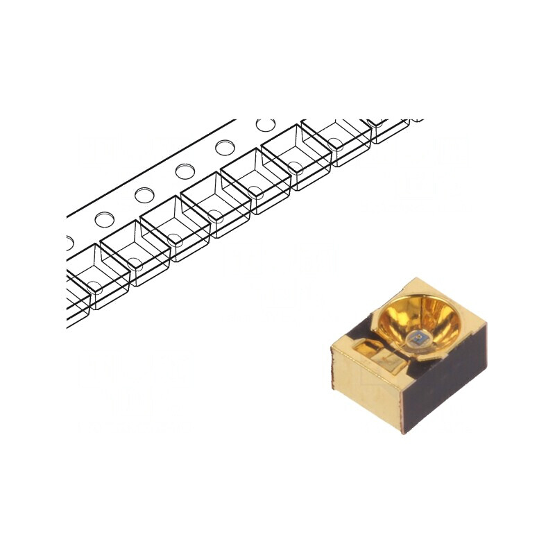 Fototranzistor 990nm 35V cu lentilă transparentă - Unghi de deschidere 60° | Electronic-mag.ro | Componente Electronice