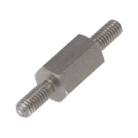 Piuliță Distanțieră Filetată 8mm, Filet Exterior M2.5, Hexagonală | Electronic-mag.ro | Componente Electronice