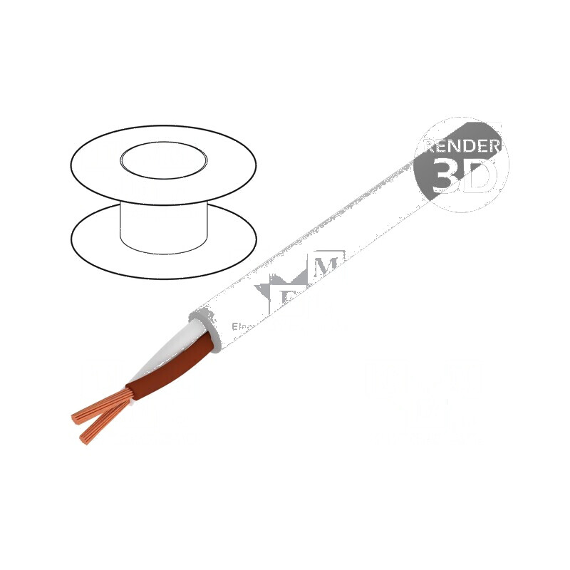 Cablu BiT LiYY 2x0,5mm² Neecranat 300V, Cu Lită Gri, Clasa 5 - Cablu Electric pentru Conexiuni Fiabile | Electronic-mag.ro | Componente Electronice