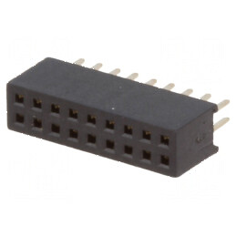 Conector şiruri pini soclu mamă 18 PIN 1,27mm THT 2x9 - Componentă electronică de interfață | Electronic-mag.ro | Componente Electronice