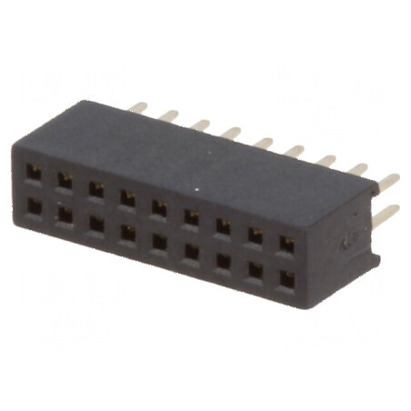 Conector şiruri pini soclu mamă 18 PIN 1,27mm THT 2x9 - Componentă electronică de interfață | Electronic-mag.ro | Componente Electronice