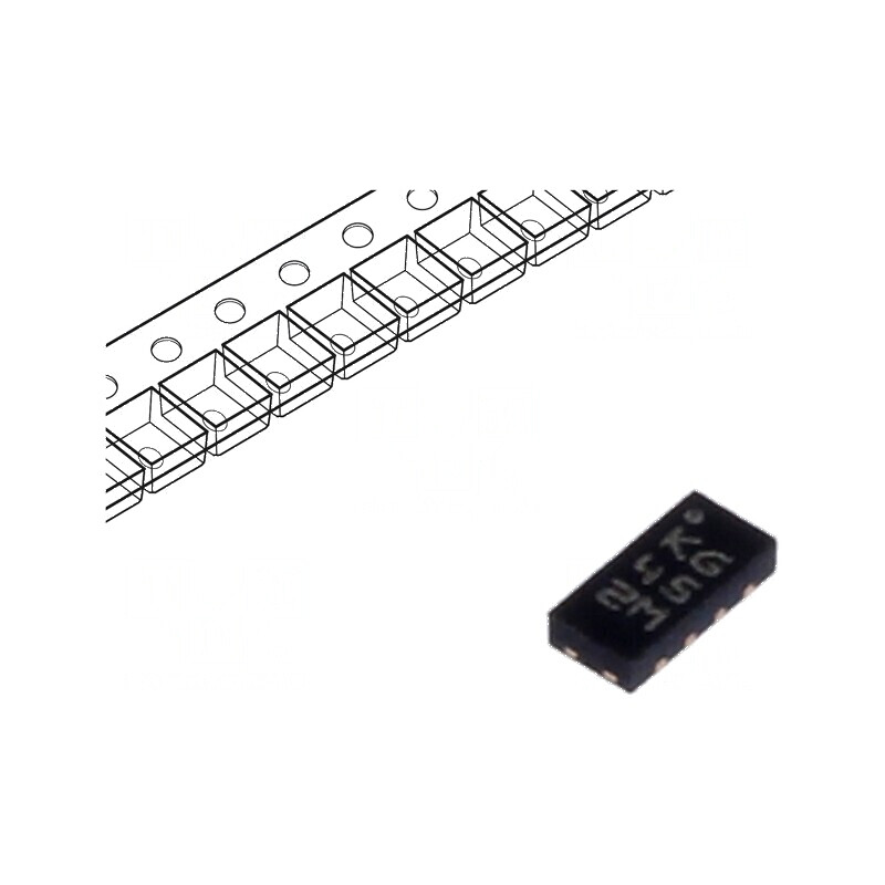 Filtru Digital ECMF MicroQFN8L cu 4 Canale și Protecție ESD pentru Porturi USB | Electronic-mag.ro | Componente Electronice