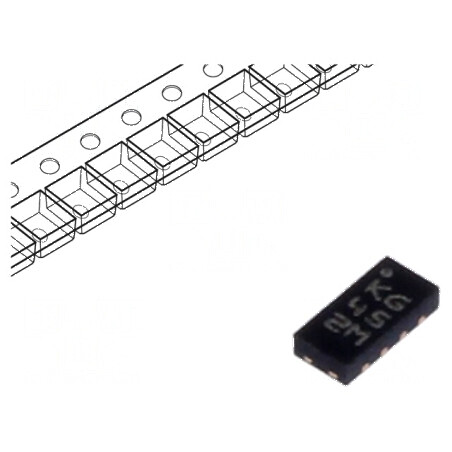 Filtru Digital ECMF MicroQFN8L cu 4 Canale și Protecție ESD pentru Porturi USB | Electronic-mag.ro | Componente Electronice