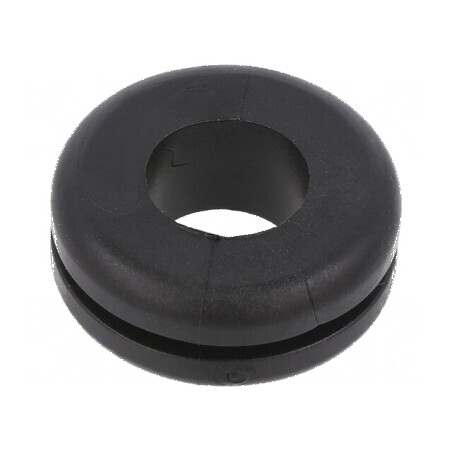 Manșon PVC negru Ø19mm x Ø12mm, rezistență temperatură -30÷60°C | Electronic-mag.ro | Componente Electronice