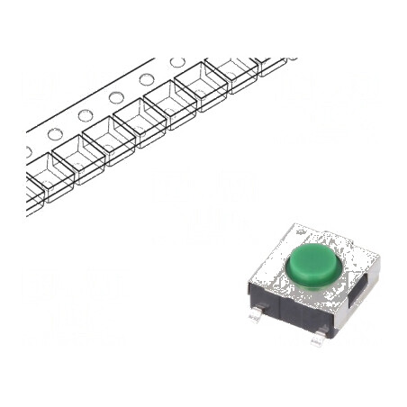 Microîntrerupător TACT SPST 0,05A 12VDC SMT 1,6N 3,1mm - Comutator Compact pentru Aplicații Electrice | Electronic-mag.ro | Componente Electronice