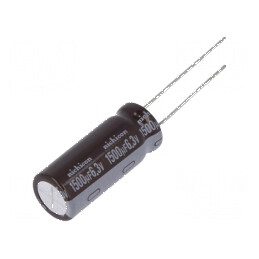 Condensator Electrolitic Low ESR THT 1500µF 6.3VDC Ø10x25mm - Componentă Electronică de Înaltă Performanță | Electronic-mag.ro | Componente Electronice
