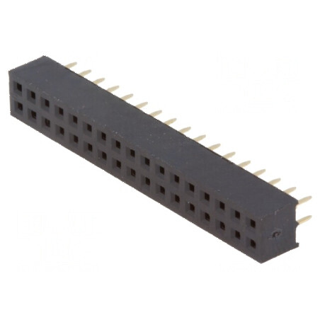 Conector şiruri pini soclu mamă PIN 34 drept 2mm THT 2x17 - Componentă electronică de conectare | Electronic-mag.ro | Componente Electronice