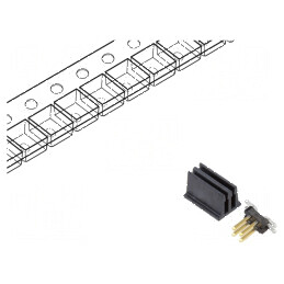 Conector Minitek127® Tată cu 4 Pini, 1,27mm - Şiruri Pini | Electronic-mag.ro | Componente Electronice
