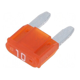 Siguranță auto 10A 32VDC, 10,9mm, aliaj de staniu - produs de înaltă calitate | Electronic-mag.ro | Componente Electronice