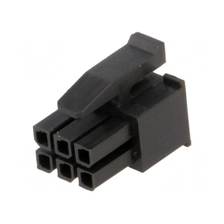 Conector cablu-placă mufă mamă Micro MATE-N-LOK 3mm, 6 pini, pentru aplicații electrice | Electronic-mag.ro | Componente Electronice