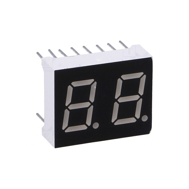 Afişaj LED cu 7 segmente 10,16mm, 0,4 Nr.car: 2, roşie, 6,5mcd - Ecran Digital pentru Proiecte Electronice | Electronic-mag.ro | Componente Electronice Afişaj LED cu 7 segmente 10,16mm, 0,4 Nr.car: 2, roşie, 6,5mcd - Ecran Digital pentru Proiecte Electronice | Electronic-mag.ro | Componente Electronice