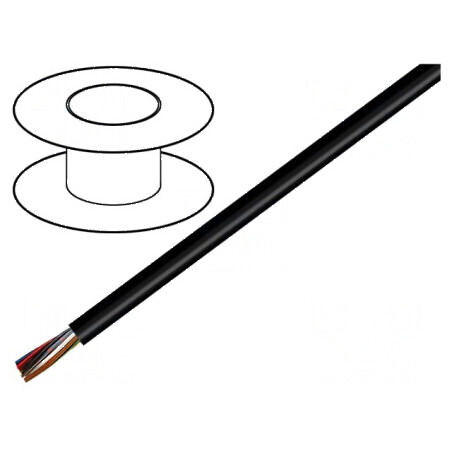 Cablu LiYY 2x0,14mm² Neecranat 300V, Cu Litat Negru - Soluție Electrică Profesională | Electronic-mag.ro | Componente Electronice