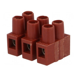 Regletă de conexiuni terminale cu șurub 2,5mm² 250V, 3 piste - soluție profesională pentru instalații electrice | Electronic-mag.ro | Componente Electronice